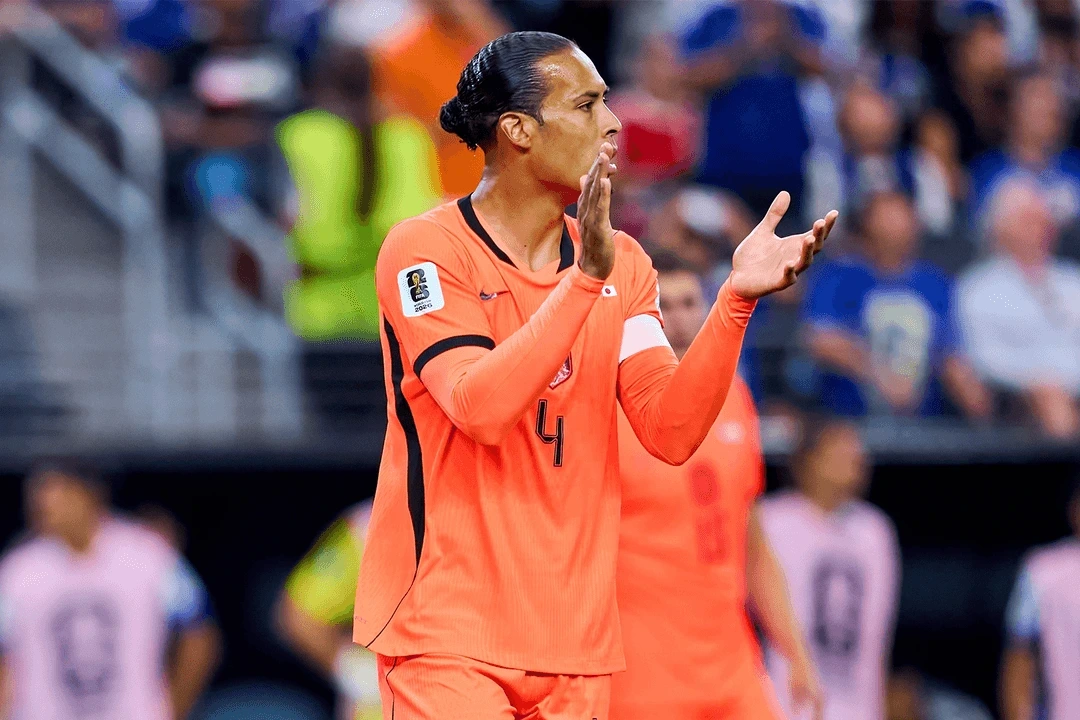 Van Dijk celebra el primer lugar de los Países Bajos en el Mundial 2026