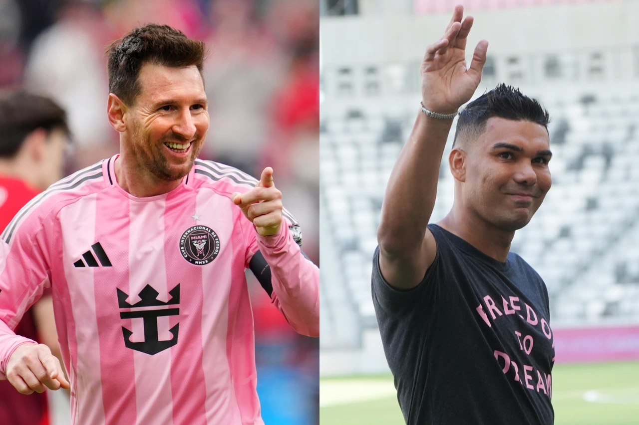 Lionel Messi y Casemiro sorprenden con un abrazo en la Leagues Cup