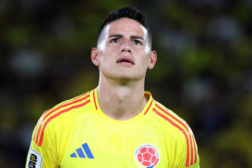 James Rodríguez iguala récord histórico en Mundiales con Colombia